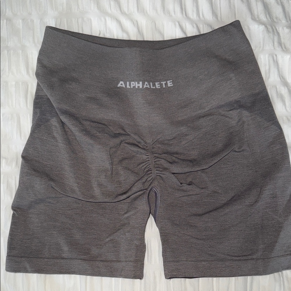 Alphalete Women's Storm Grey 4.5” Bike Shorts